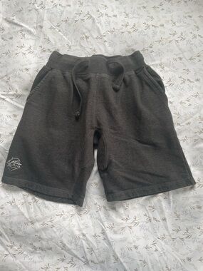 Pink + Dolphin Charcoal Drawstring Athletic Shorts Small
